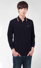 Lacoste regular fit long-sleeved polo with edging | Bluza Lacoste foto