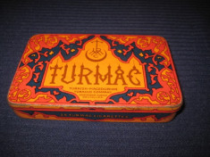 Cutie veche metalica- Turkish Turmac Tutun, perioada interbelica. foto