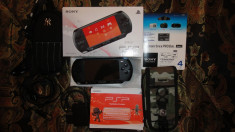 Sony PSP Street E1004 + 15 Jocuri + Card Memorie 4 Gb + Cablu Date. foto