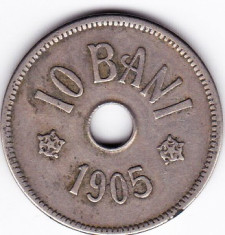 1.Moneda 10 bani 1905,monetaria Bruxelles foto