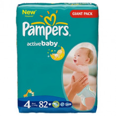 Scutece Pampers Giant Nr. 4 (7-14kg) - 82 buc. foto