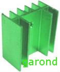 radiator aluminiu - 24x15x25 mm - verde /1303 foto