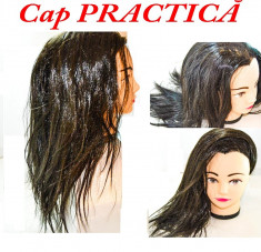 Cap practica coafor manechin brunet foto