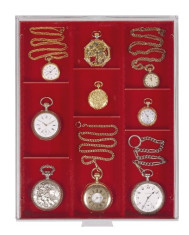 PVC Cutie pentru bijuterie,ceasuri,medalie / impartita in 3 randuri/ foto