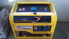 Generator de curent cu telecomanda si cheie Model Stager GG 7500 E+B foto