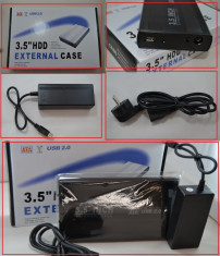 RACK HDD EXTERNAL 3.5&amp;#039;&amp;#039;USB 2.0 1xUSB2.0 INTERFATA SATA rack hdd extern carcasa metalica rezistenta foto