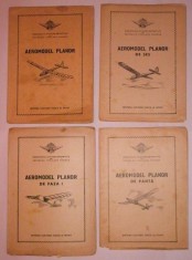 Lot 4 schite de aeromodele - Aeromodel planor, aeromodel planor de faza I, aeromodel planor de ses, aeromodel planor de panta - RPR foto