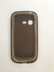 Husa silicon Samsung Galaxy Chat B5330 culoare negru+folie protectie cadou!! foto