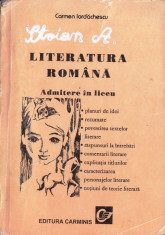 LITERATURA ROMANA PT ADMITERE IN LICEU de CARMEN IORDANESCU foto