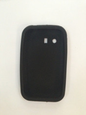 Husa Protectie Spate Samsung Galaxy Y S5360 Negru din silicon +folie protecie Cadou!!! foto