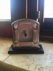 Ceas de masa Valeti and Co placat pe fata cu argint - Quartz foto