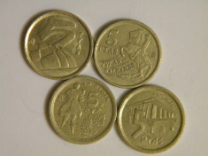 Spania - set de colectie - 4 monede 5 pesetas comemorative diferite foto