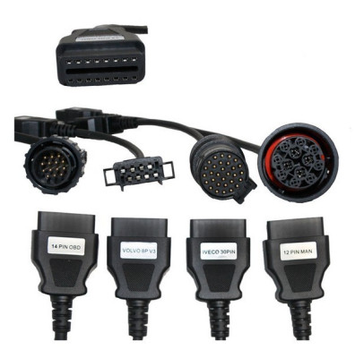 Set cabluri diagnoza OBD2 camioane pentru tester universal Autocom Delphi foto