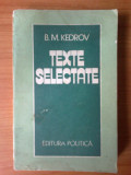 E2 B.M.Kedrov - TEXTE SELECTATE *