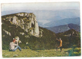 Carte postala(ilustrata)-NEAMT-Masivul Ceahlaul, Circulata, Printata