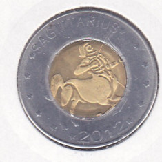 bnk mnd Somaliland 10 shillings 2012 inc, zodiac - sagetator - bimetal