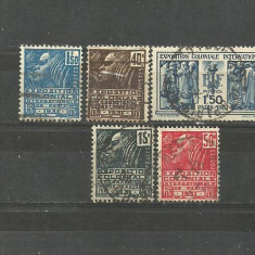 FRANTA 1930/31 - EXPOZITIA COLONIALA INTERNATIONALA, serie stampilata, N6
