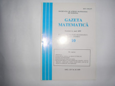 GAZETA MATEMATICA,10/1999, RF1/1 foto
