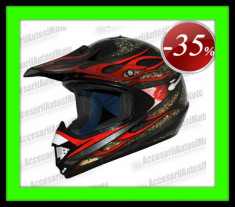 CASCA MOTO HONZ Cross Enduro Motocross Atv = Marimi: M, L, XL = Redus 35 % + Livrare Gratuita foto