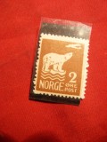 Timbru 2 Ore -Urs-Expeditia Polara Amundsen1925 Norvegia,brun ,sarniera