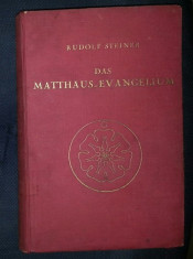 Rudolf Steiner DAS MATTHAUS-EVANGELIUM Philosophisch-Anthropologisher Verlag 1930 cartonata foto