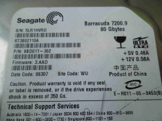 Hard Disk HDD 80GB Seagate Barracuda 7200.9 ST3802110A ATA IDE - BAD-uri foto