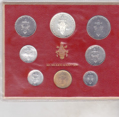 bnk mnd Vatican set monede necirculate 1976 - 1+2+5+10+20+50+100+ 500 lire foto