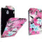 Super promotie husa flip Sony Xperia Sola MT27i model floral + transport gratuit Posta Romana !