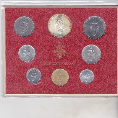bnk mnd Vatican set monede necirculate 1973 foto