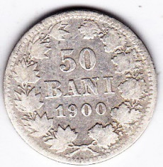 7.Romania,50 BANI 1900 ,argint foto