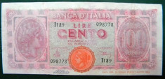 Italia 100 Lire 1974 P75a foto