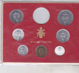 Bnk mnd Vatican set monede necirculate 1975 - 1+2+5+10+20+50+100 lire, Europa