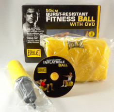 Everlast - minge fitness si aerobic - 55 cm - cu pompa si DVD - Noua - Originala foto