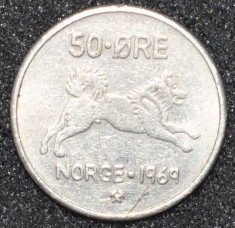 1799 NORVEGIA 50 ORE 1969 foto