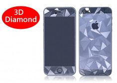 Folie protectie fashion-3D Diamond- Iphone 5- fata spate foto