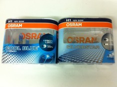 Becuri OSRAM H1 NIGHT BREAKER PLUS si COOL BLUE intense si SILVERSTAR 12V 60/55W foto