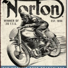 126.Reclama metalica vintage NORTON