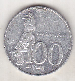 bnk mnd Indonezia 100 rupii 1999 , pasare