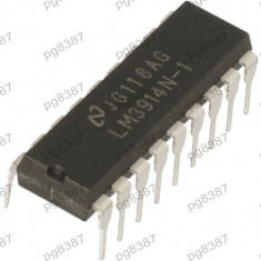 Circuit integrat: LM3914N display driver; 30mA; Canale:10; 1,35&amp;amp;amp;amp;divide;25VDC 002424 foto