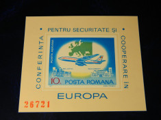 Conferinta pentru securitate si cooperare in Europa Colita nedantelata L.p. 939 MNH foto