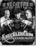 121.Reclama metalica vintage KNUCKLEHEADS