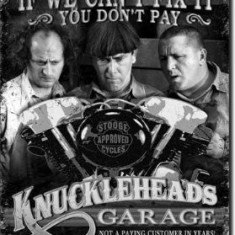 121.Reclama metalica vintage KNUCKLEHEADS