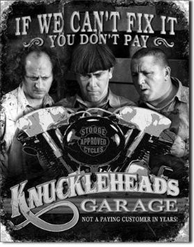 121.Reclama metalica vintage KNUCKLEHEADS foto