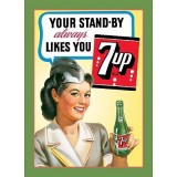 132.Reclama metalica vintage 7up