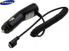 INCARCATOR AUTO SAMSUNG I9100 Galaxy S2 ORIGINAL NOU CU MUFA MICROUSB MODEL ACADU10CBE foto