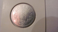 AM - 2 lei 1876 Romania / argint foto