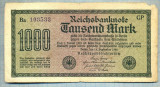 745 BANCNOTA - GERMANIA - 1 000 MARK - anul 1922 -SERIA 103533 -starea care se vede