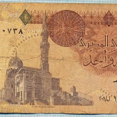 692 BANCNOTA - EGYPT - 1 POUND - anul 1978-2004 -SERIA 1340738 ? -starea care se vede