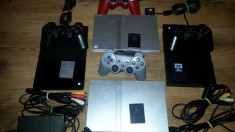 Playstation 2 modat ps2 slim(subtire) play station 2 modat + FIFA 2014 GTA foto