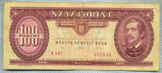 679 BANCNOTA - UNGARIA - 100 FORINT - anul 1992 -SERIA 091046 -starea care se vede foto